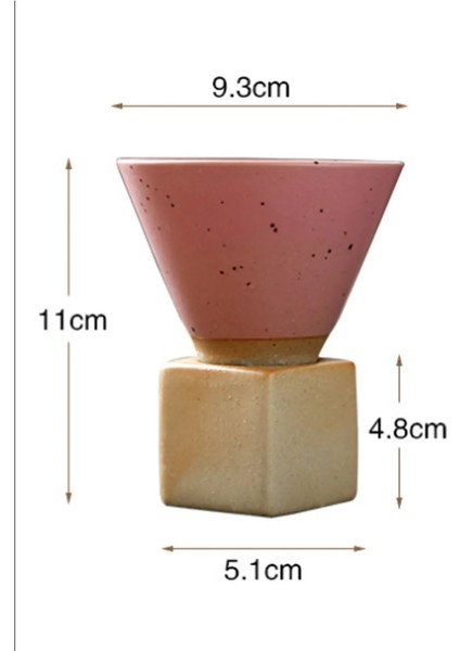 Pembe Kaba Çömlek Çay Bardağı Japon Latte Çekme Çiçek Porselen Fincan Yaratıcı Retro Seramik Kahve Fincanı Ev Yeni Çömlekçilik Kupa 2022 (Yurt Dışından) modelleri
