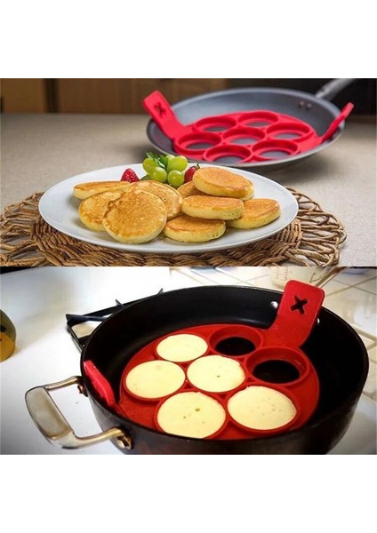 Stil 2 Yumurta Gözleme Halkası Yapışmaz Gözleme Yapımcısı Kalıp Silikon Yumurta Pişirici Kızarmış Yumurta Şekillendirici Omlet Kalıpları Mutfak Pişirme Aksesuarları Için (Yurt Dışından)