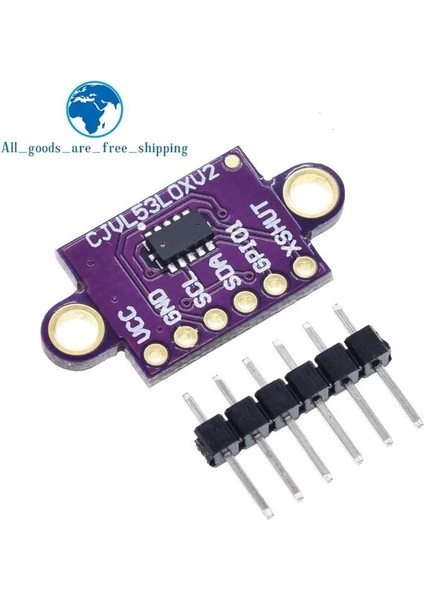 VL53L0X Mor VL53L0X Uçuş Süresi (Tof) Lazer Mesafe Sensörü Koparma 940NM GY-VL53L0XV2 Lazer Mesafe Modülü I2C Iıc 3.3V/5V Arduino Için (Yurt Dışından)