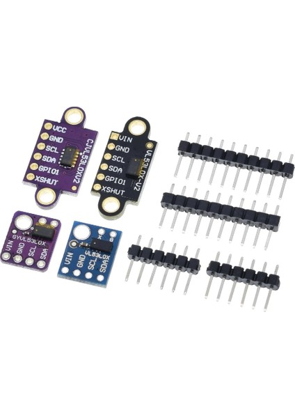 VL53L0X Mor VL53L0X Uçuş Süresi (Tof) Lazer Mesafe Sensörü Koparma 940NM GY-VL53L0XV2 Lazer Mesafe Modülü I2C Iıc 3.3V/5V Arduino Için (Yurt Dışından)