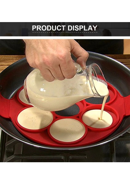 Style1 Mutfak Eşyası Gadget Aksesuarları Gözleme Yapımcısı Silikon Kalıp Yapışmaz Ocak Tava Çevirme Yumurta Kalıp Mutfak Pişirme Aracı Malzemeleri (Yurt Dışından)