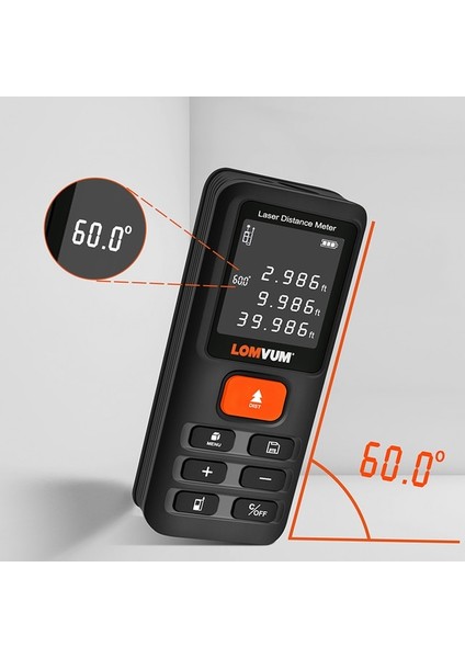 E40 50M Lomvum 40M 120M Trena Şerit Mezura Lazer Cetvel Uzaklık Ölçerler Dijital Mesafe Ölçer Ölçer Mesafe Bulucu Lazer Metreler 100M (Yurt Dışından)