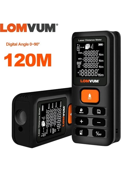 E40 50M Lomvum 40M 120M Trena Şerit Mezura Lazer Cetvel Uzaklık Ölçerler Dijital Mesafe Ölçer Ölçer Mesafe Bulucu Lazer Metreler 100M (Yurt Dışından) fiyatları