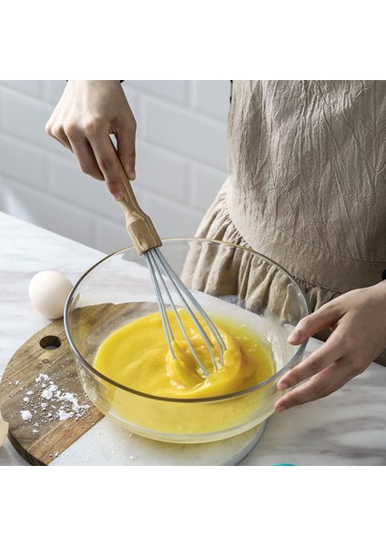 Küçük Mavi Silikon Çırpma Mikser El Yumurta Çırpıcılar Ahşap Kayın Pasta Mutfak Pişirme Araçları Krem Milk Shake Tereyağı Karıştırıcı Pişirme Gereçleri (Yurt Dışından) fırsatları