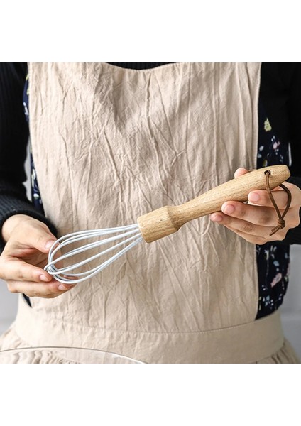 Küçük Mavi Silikon Çırpma Mikser El Yumurta Çırpıcılar Ahşap Kayın Pasta Mutfak Pişirme Araçları Krem Milk Shake Tereyağı Karıştırıcı Pişirme Gereçleri (Yurt Dışından) indirimleri