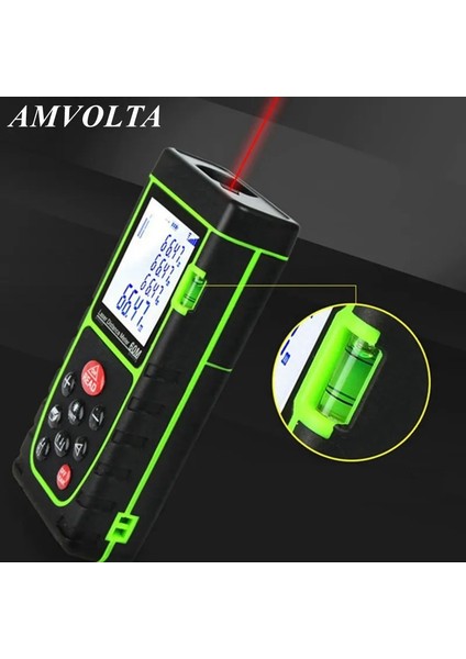 Yeşil 40M Amvolta 40M Lazer Uzaklık Ölçer 60M 80M 100M Telemetre Lazer Mesafe Ölçer Dijital Trena Lazer Mezura Mesafe Bulucu Cetvel (Yurt Dışından) fiyatları