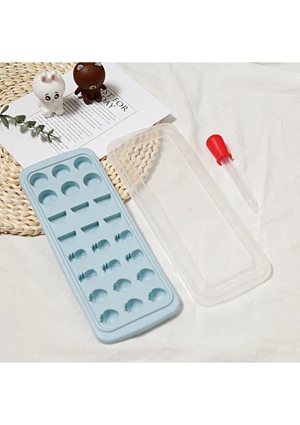 C Yaratıcı Mini Icecube Buz Kalıbı Kalıp Dıy Meyve Yapımı Küçük Kareler Yumuşak Şeker Jöle Puding Buz Yapım Makinesi Yeniden Kullanılabilir Bar Parti Aletleri (Yurt Dışından)