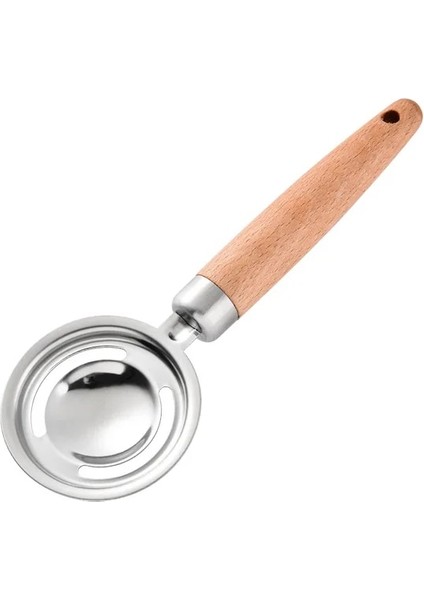 1 Adet Paslanmaz Çelik Ahşap Saplı Çırpma Teli, Yumurta Mikser Yumurta Sarısı Ayırıcı Wisk Mutfak Aracı Yumurta Çırpıcı Yumurta ve Yumurta Akı Karıştırma (Yurt Dışından)