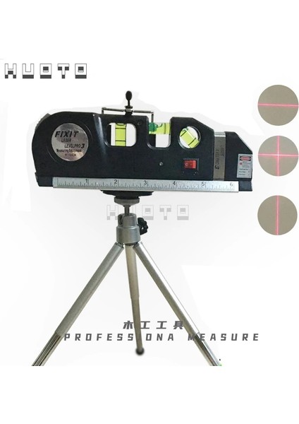 Tripod 4'ü 1 Arada Doğru Çok Amaçlı Lazer Seviye Kolu Tripod Çapraz Projeleri Yatay Dikey Lazer Işık Işını Ölçü Bandı (Yurt Dışından) indirimleri