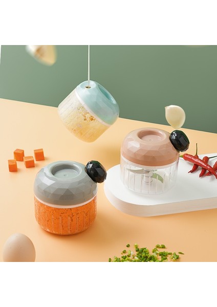 Yeşil Yeni 300 ml Döndür Sarımsak Presi Kırıcı Sebze Soğan Kesici Manuel Et Kıyma Sarımsak Kıyıcı Mutfak Pişirme Aksesuarları (Yurt Dışından) fiyatları