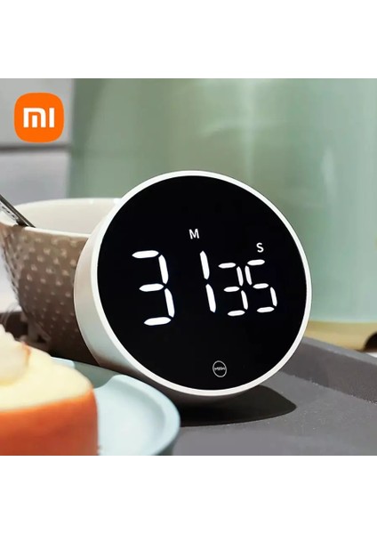 1 Adet Xiaomi Miiiiw Dönen Zamanlayıcı Parlaklık Ayarlanabilir Manyetik LED Dijital Ekran Taşınabilir Mutfak Pişirme Geri Sayım Çalar Saat (Yurt Dışından)