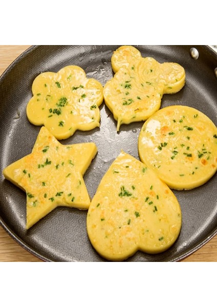 Çiçek Yumurta Pişiricisi Paslanmaz Çelik Kızarmış Yumurta Şekillendirici Gözleme Kalıp Omlet Kalıp Kızartma Yumurta Pişirme Araçları Mutfak Aksesuarları Gadget (Yurt Dışından)