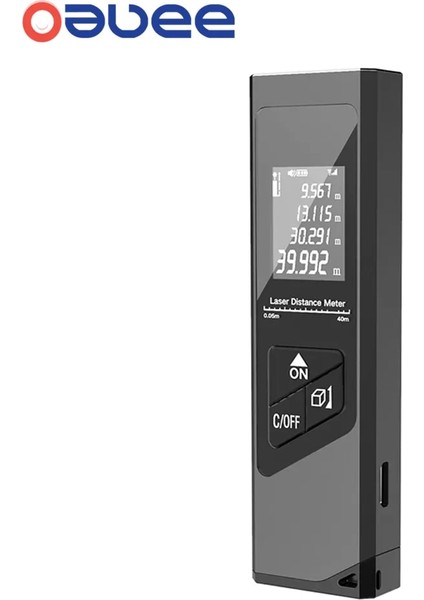 Yatay 40 M 40/60/80 M Akıllı Dijital Lazer Mesafe Ölçer Aralığı Taşınabilir Uzaklık Ölçer Mesafe Bulucu Mini El Mesafe Ölçme Aracı Ölçer (Yurt Dışından)