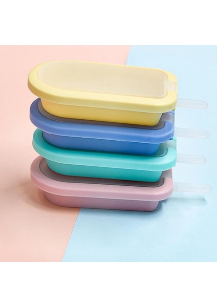 Pembe Popsicle Dıy Dondurma Yapımı Kalıp Gıda Sınıfı Silikon Buz Küpü Yapımcıları Tepsi Kalıp Popsicle Araçları Mutfak Alet (Yurt Dışından) indirimleri