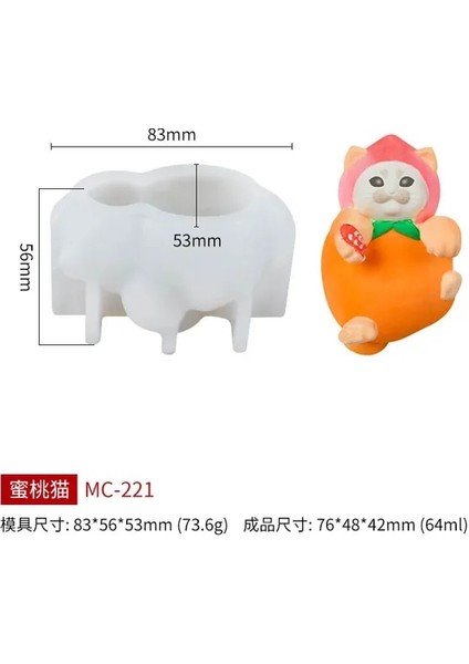 B Bambu Panda Silikon Buz Kalıp Şeftali Kedi Hugs Buz Küpü Kalıp Peynir Sopa Kalıp Popsicles Buz Yapımcısı Kalıp Ev Dondurma Aracı (Yurt Dışından)