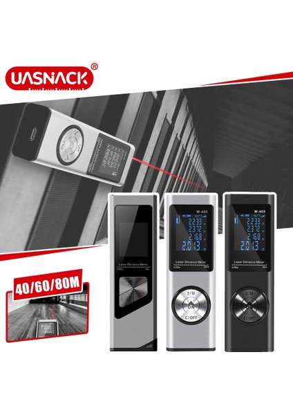 Siyah Horizonta 60M Lazer Mesafe Ölçer Uzaklık Ölçer Lazer Mezura Dijital Lazer Uzaklık Ölçer Açı Ölçüsü Mesafe Bulucu Inşaat Aracı (Yurt Dışından)