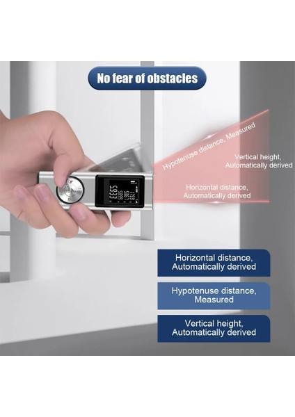 Siyah Horizonta 60M Lazer Mesafe Ölçer Uzaklık Ölçer Lazer Mezura Dijital Lazer Uzaklık Ölçer Açı Ölçüsü Mesafe Bulucu Inşaat Aracı (Yurt Dışından)