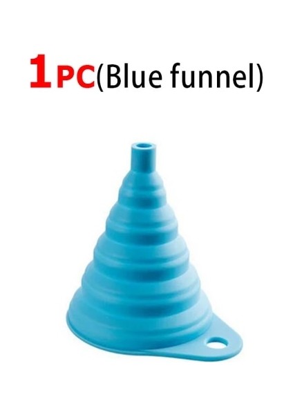 Mavi Huni - 1pc Tek Kullanımlık Buz Popsicle Çantası Buz Pop Kalıp Çantaları Dondurma Çubukları Dondurucu Tüpler Meyve Yoğurt Smoothies Çantası Için Silikon Huni ile (Yurt Dışından)