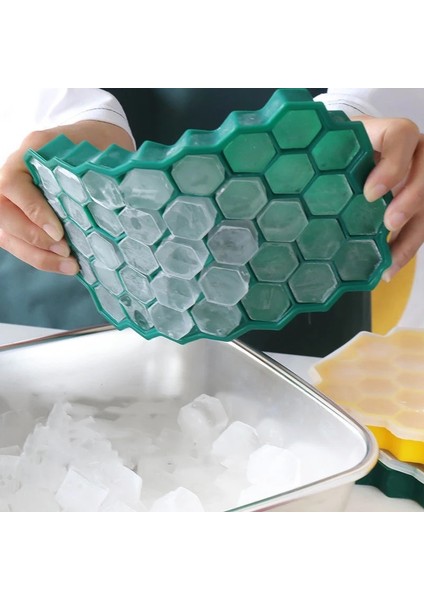 Küçük Mavi 37 Girds Küp Makinesi Silikonlar Buz Kalıbı Petek Buz Küpü Tepsi Magnum Silikon Kalıp Viski Kokteyli Için Gıda Sınıfı Kalıp Formları (Yurt Dışından) fiyatları