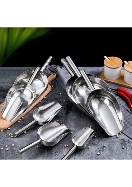 9 Inç 1 Adet Paslanmaz Çelik Buz Kaşık Bar Büfe Mutfak Süpermarket Şeker Unu Kuru Ürünler Kürek Ev Buz Küpleri Baharat Şeker Fındık Kaşık (Yurt Dışından) indirimleri