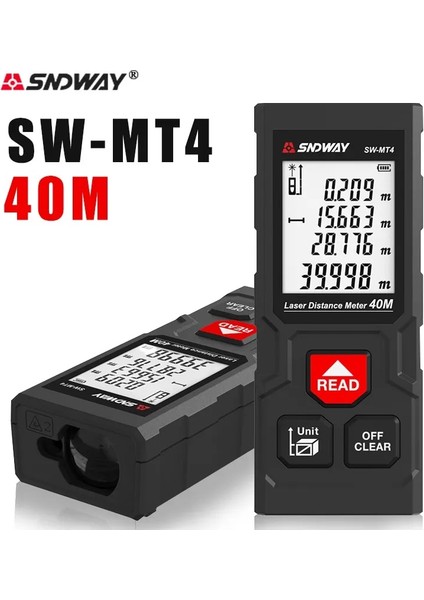 SW-MS100 Tasarrufu Sndway Yeni Lazer Mesafe Ölçer 40M 50M 70M 100M Uzaklık Ölçer Rulet Lazer Mesafe Bulucu Trena Ölçüm Bandı Lazer Ölçü Aracı (Yurt Dışından) fiyatları