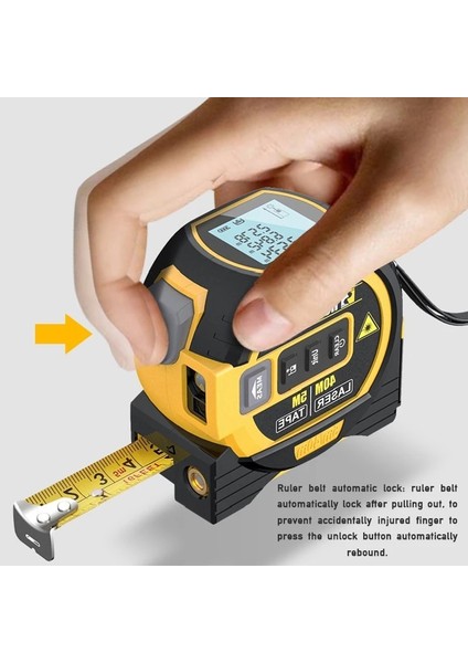 90 Derece Kırmızı Akıllı Dijital Lazer Mesafe Ölçer Ölçüm Lazer Mezura Dijital Mesafe Ölçer Uzaklık Ölçer Elektronik Mezura (Yurt Dışından) fiyatları