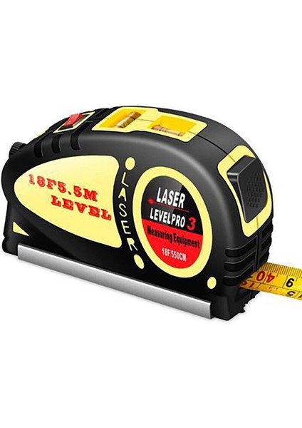 B Kızılötesi Lazer Seviyesi Horizon Dikey Şerit Metre Kızılötesi Lazer Seviye Hizalayıcı Kabarcıklar Cetvel Ölçme Teşhis Aracı (Yurt Dışından)