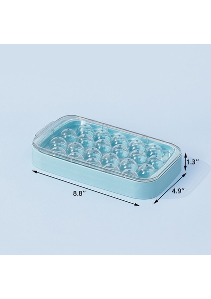 Sadece Ice Cube Tepsi C Pres Tipi Saklama Kutulu Yuvarlak Buz Küpü Tepsisi Hızlı Kalıptan Çıkarma Buz Küpü Kalıpları Bar Parti Mutfak Kare Konteyner Soğuk Içecek Seti (Yurt Dışından)