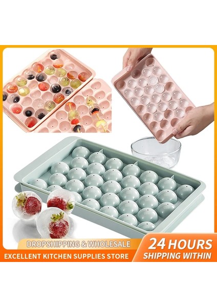 Mavi 33 Buz Kozası Hokeyi Pp Kalıp Dondurulmuş Kokteyl Viski Topu Buz Küpü Tepsi Kutusu Yuvarlak Buz Küpü Lolipop Kalıp Yapma Mutfak Aletleri (Yurt Dışından) modelleri