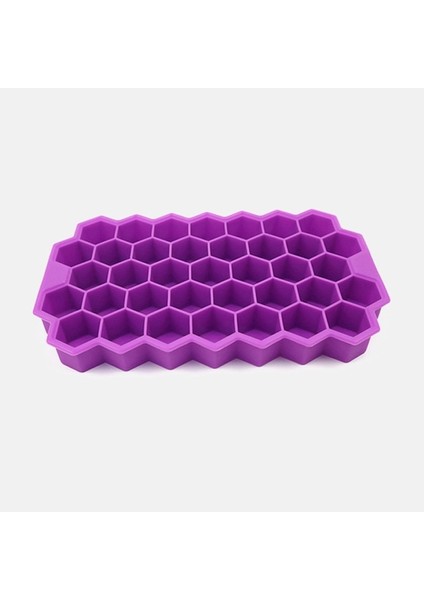 Mor 37 Yaratıcı Buz Küpü Petek Tepsi Silikon Kalıp Dıy Şekil Ray Krem Parti Bar Soğuk Araçlar Makinesi Popsicle Mutfak Aksesuarları (Yurt Dışından)