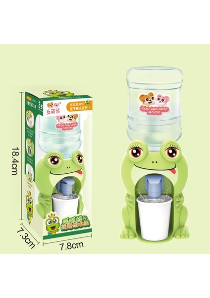Küçük Yeşil Kurbağa Mini Su Sebili Bebek Oyuncak Içme Suyu Soğutucu Gerçekçi Sevimli Çocuk Cosplay Sahne Ev Dekor Süsleme (Yurt Dışından)