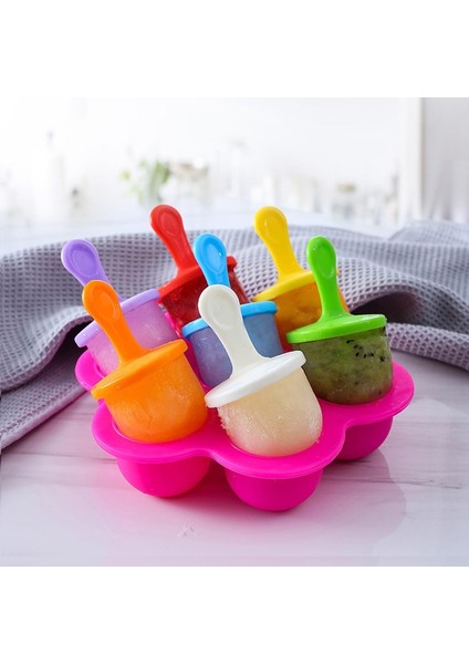 Mavi Dondurma Buz Pops Kalıp Taşınabilir Gıda Sınıfı Popsicle Kalıp Topu Makinesi Bebek Dıy Gıda Takviyesi Araçları Meyve Sarsıntı Aksesuarları (Yurt Dışından) fırsatları