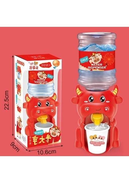 Büyük Inek Sevimli Mini Su Sebili Karikatür Bebek Oyuncak Içme Suyu Soğutucu Çocuk Cosplay Sahne Simülasyon Oyuncaklar El Basın Su Pompaları (Yurt Dışından)
