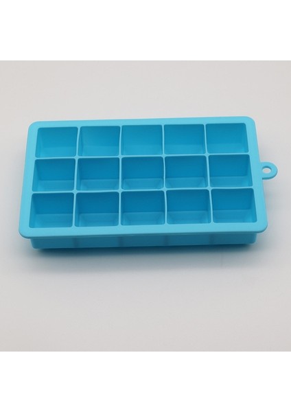 Skybluewith Kapak 15 Izgara Gıda Sınıfı Silikon Kare Şekli Buz Küpü Kalıp Gıda Sınıfı Bar Mutfak Aksesuarları Meyve Buz Küpü Makinesi Buz Tepsisi (Yurt Dışından)