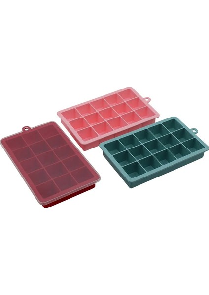 Skybluewith Kapak 15 Izgara Gıda Sınıfı Silikon Kare Şekli Buz Küpü Kalıp Gıda Sınıfı Bar Mutfak Aksesuarları Meyve Buz Küpü Makinesi Buz Tepsisi (Yurt Dışından) fiyatları