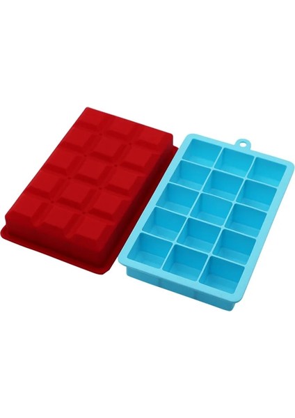 Skybluewith Kapak 15 Izgara Gıda Sınıfı Silikon Kare Şekli Buz Küpü Kalıp Gıda Sınıfı Bar Mutfak Aksesuarları Meyve Buz Küpü Makinesi Buz Tepsisi (Yurt Dışından) modelleri