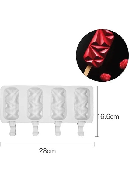 JJ2022326BLX Yeni Silikon Dondurma Kalıbı Silikon Kalıplar Buzlu Şeker Kalıp Dondurma Için Kalıplar Dondurma Lolly Kalıp Cakesicle Kalıp Dondurma Yapımcıları (Yurt Dışından)