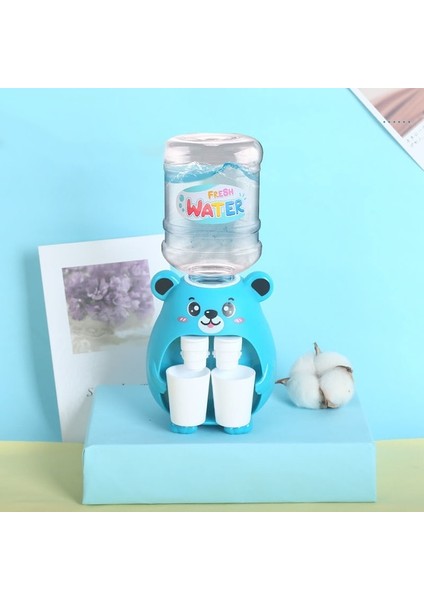 Mavi Ayı Mini Su Sebili Bebek Oyuncak Içme Suyu El Basın Su Şişesi Pompası Soğutucu Gerçekçi Sevimli Çocuk Cosplay Sahne (Yurt Dışından)