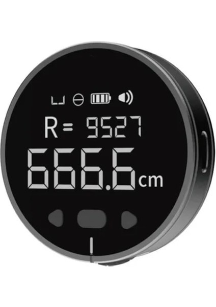 Siyah Xiaomi Duka Küçük Q Elektronik Cetvel Atuman Bant Hd LCD Ekran Şarj Edilebilir Ölçü Hattı Eğrisi Silindir Düzensiz Nesne Araçları (Yurt Dışından)