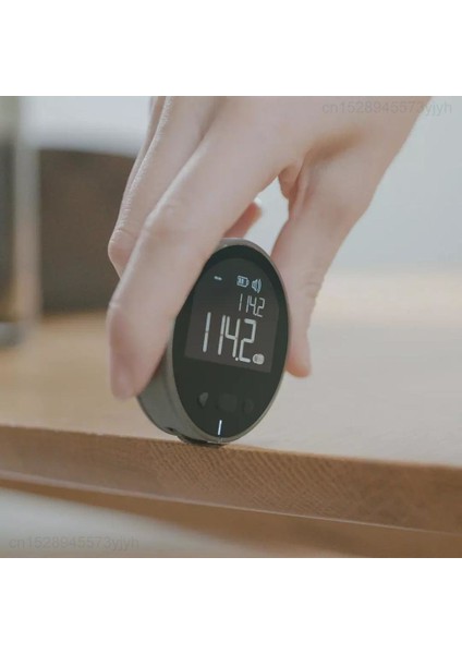Siyah Xiaomi Duka Küçük Q Elektronik Cetvel Atuman Bant Hd LCD Ekran Şarj Edilebilir Ölçü Hattı Eğrisi Silindir Düzensiz Nesne Araçları (Yurt Dışından)