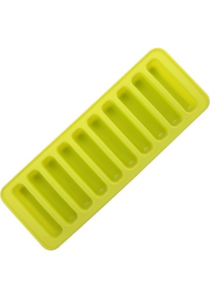 Yeşil 10 Uzun Şerit Şekilli Silikon Kek Kalıbı Su Şişesi Için Uygun Dondurma Işaretleyiciler Araçları Yaz Artefakt Silikon Buz Küpü Tepsi Kalıp (Yurt Dışından)