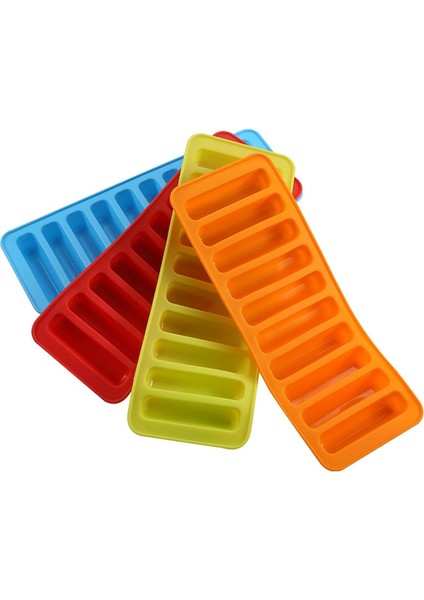 Yeşil 10 Uzun Şerit Şekilli Silikon Kek Kalıbı Su Şişesi Için Uygun Dondurma Işaretleyiciler Araçları Yaz Artefakt Silikon Buz Küpü Tepsi Kalıp (Yurt Dışından) fırsatları