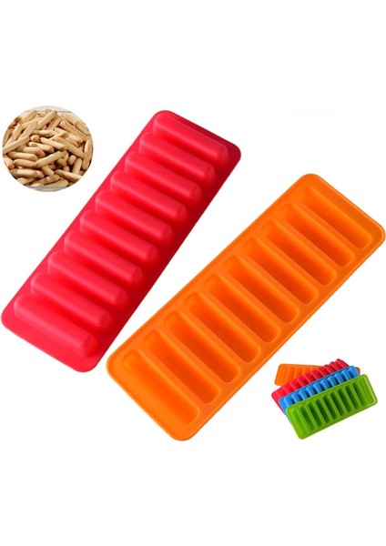 Yeşil 10 Uzun Şerit Şekilli Silikon Kek Kalıbı Su Şişesi Için Uygun Dondurma Işaretleyiciler Araçları Yaz Artefakt Silikon Buz Küpü Tepsi Kalıp (Yurt Dışından) indirimleri