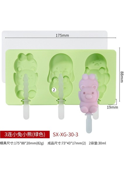 Stil 8 Karikatür Canavar Dinozor Dondurma Silikon Kalıp Tavşan Ayı Popsicle Buz Küpü Tepsi Kalıp Peynir Viski Kokteyl Mutfak Bar Için (Yurt Dışından)