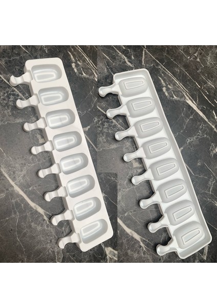 L 4/8 Delik Dondurma Silikon Kalıp Tatlı Dondurucu Meyve Dondurma Makinesi Kalıp Dıy Ev Yapımı Dondurma Kalıp Sopa ile (Yurt Dışından) indirimleri