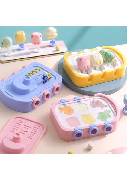Pembe Dıy Köpek Silikon Tekne Şekli Popsicle Kalıp Yavru Çikolata Şekerleme Jöle Kalıp Hayvan Dondurma Yapımı Kutusu Çocuk Günü Hediyeleri (Yurt Dışından)