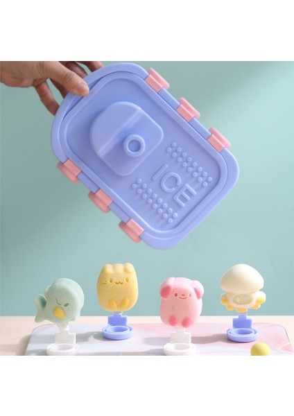 Pembe Dıy Köpek Silikon Tekne Şekli Popsicle Kalıp Yavru Çikolata Şekerleme Jöle Kalıp Hayvan Dondurma Yapımı Kutusu Çocuk Günü Hediyeleri (Yurt Dışından)