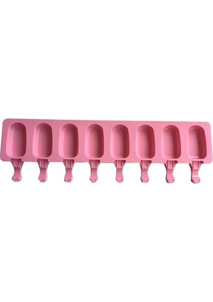 Pembe Silikon Dondurma Kalıp Dıy Çikolata Tatlı Popsicle Kalıpları Tepsi Buz Küpü Makinesi Ev Yapımı Araçları Yaz Parti Malzemeleri (Yurt Dışından)