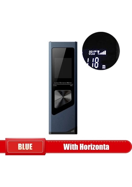 Horizonta ile Mavi 40 M Lazer Mesafe Ölçer Uzaklık Ölçer Lazer Mezura Dijital Lazer Uzaklık Ölçer Açı Ölçüsü Mesafe Bulucu Inşaat Aracı (Yurt Dışından)