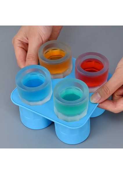 Gül 4 Izgaralar Buz Kabı Kalıbı Silikon Buz Küpü Tepsi Buz Kalıbı Buz Atış Cam Kalıp Buz Yapım Makinesi Yaz Içme Aracı Buz Küpü Makinesi Kalıp (Yurt Dışından) indirimleri